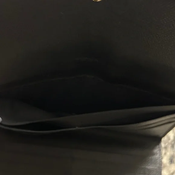 Coach Black Pebbled Leather Checkbook Wallet EUC - Picture 8 of 8